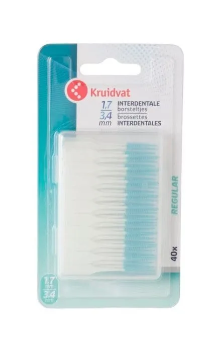 Міжзубні щітки Kruidvat 1,7-3,4мм 40 шт