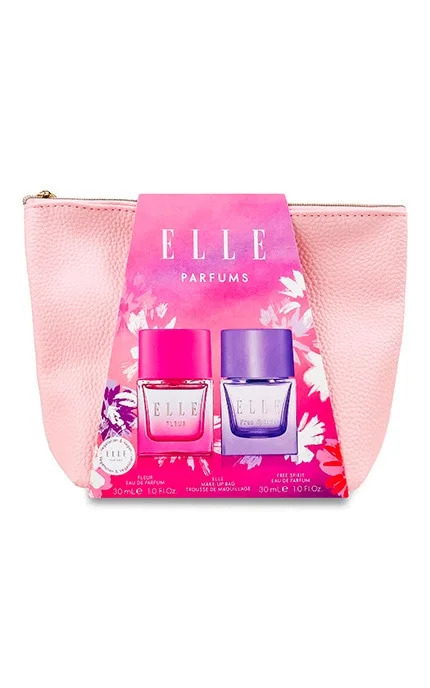 Набір Elle Жіноча парфумована вода Fleur 30мл + Free Spirit 30мл у косметичці 1 шт