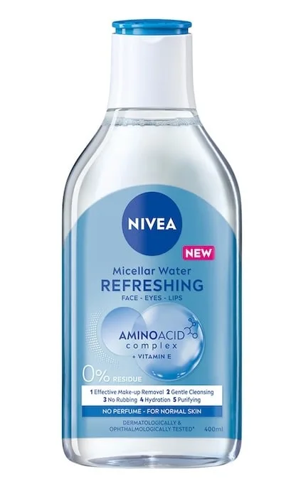Міцелярна вода для зняття макіяжу Nivea Micell Air Дихання шкіри для нормальної та комбінованої шкіри 400 мл