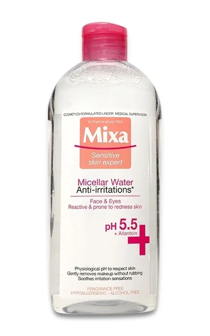 Міцелярна вода для обличчя Mixa Anti-irritations Для чутливої шкіри 400 мл
