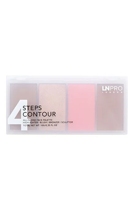 Набір пудр для контурування обличчя LN Professional 4 Steps 4 Contour №101 Neutral Cold 10 г