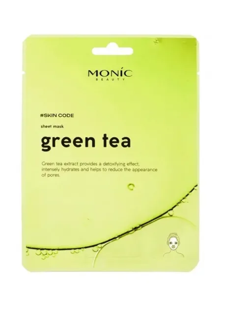 Тканинна маска #Skin Code Sheet mask Green Tea, 25 мл Monic Beauty (317242100)