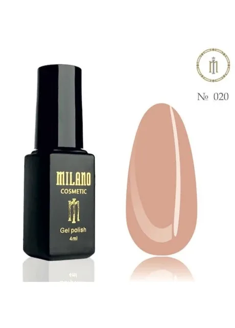 Гель лак для нігтів рожевий нюдовий №020 4 мл Milano (378617700)