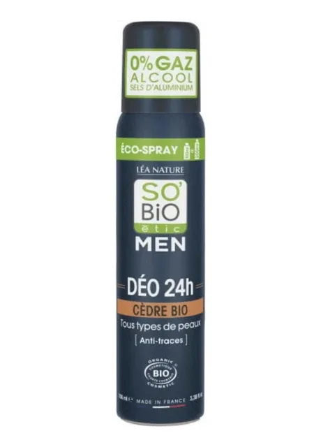 Дезодорант-спрей Men Cedar 24H Deodorant Spray 100мл SO’BiO étic (275764085)