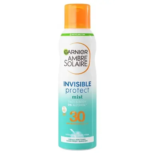 Сонцезахисний водостійкий спрей-вуаль Garnier Ambre Solaire Невидимий захист, SPF 30, 200 мл