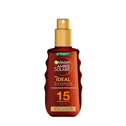 Сонцезахисна водостійка олія-спрей Garnier Ambre Solaire, SPF 15, 150 мл