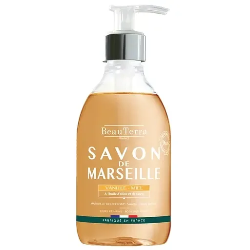 Рідке мило BeauTerra Savon de Marseille з медом та ваніллю, 300 мл