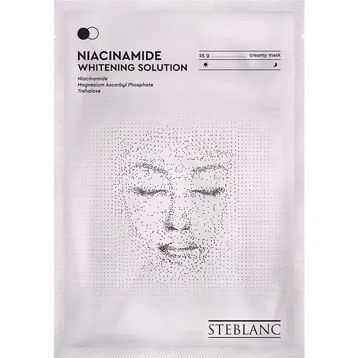 Тканинна маска для обличчя Steblanc Niacinamide Whitening Solution Освітлююча з ніацинамідом, 25 г