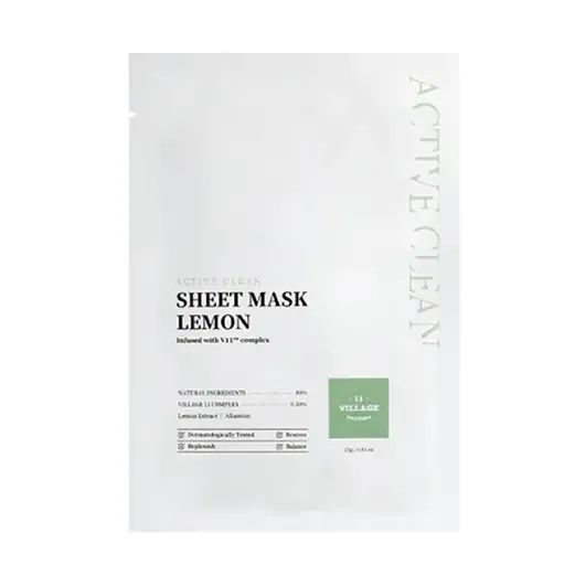 Тканинна маска Village 11 Factory Active Clean Sheet Mask Lemon 23 г
