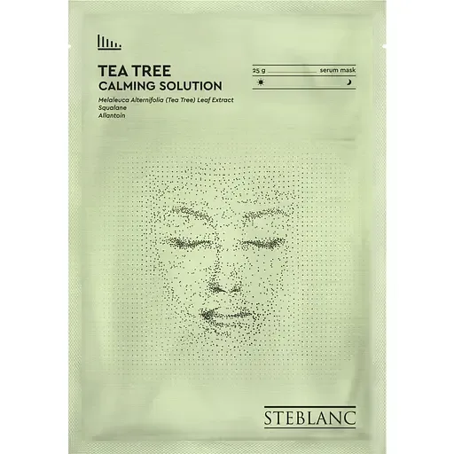 Тканинна маска-сироватка Steblanc Tea Tree Calming Solution Зволожуюча з екстрактом чайного дерева, 25 г