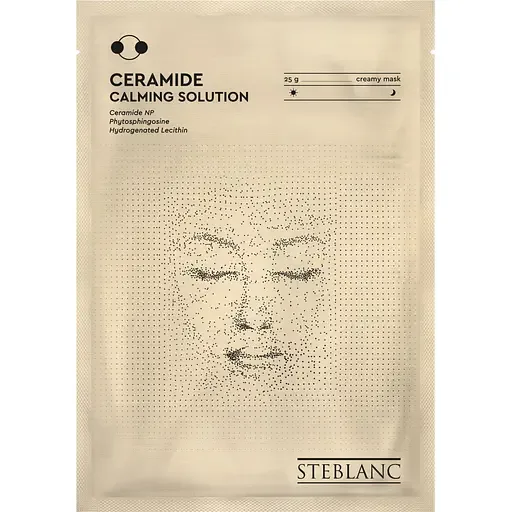 Тканинна крем-маска для обличчя Steblanc Ceramide Calming Solution Заспокійлива, 25 г