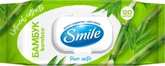 Упаковка вологих серветок Smile Daily Бамбук з клапаном 120 шт (42224950)