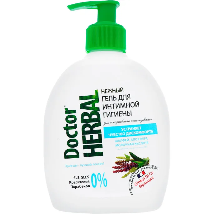 Гель Dr. Herbal Шавлія для інтимної гігієни, 300 мл