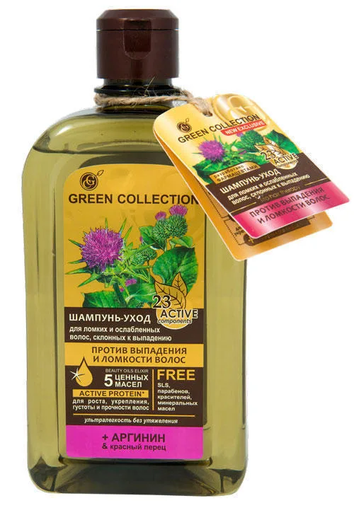 Шампунь Green Collection проти випадіння та ламкості волосся 500 мл