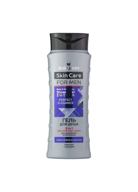 Гель для душу 3 в 1 Skin Care for men Perfect Eleg 420 мл Belle Jardin (296036731)
