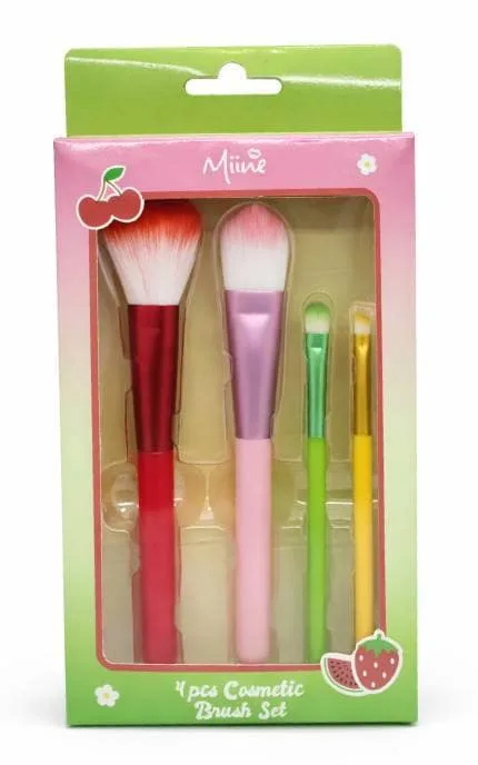 Набір косметичних пензликів Miine 4 шт