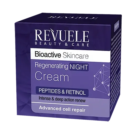 Нічний регенеруючий крем для обличчя Revuele Bioactive Peptides&Retinol Пептиди та Ретинол, 50 мл
