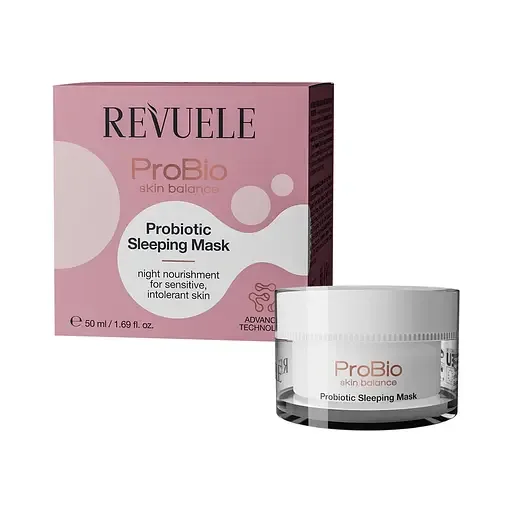 Маска нічна незмивна для обличчя Revuele Probio Skin Balance Probiotic, 50 мл
