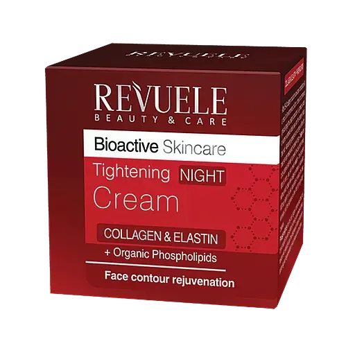 Зміцнюючий нічний крем для обличчя Revuele Bioactive Колаген та Еластін, 50 мл