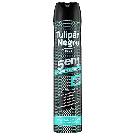 Дезодорант-антиперспірант Tulipan Negro 5 в 1 200 мл