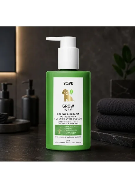 Кондиціонер терапія для тонкого та ослабленого волосся Grow My Hair Conditioner Treatment 300 мл YOPE (401169019)