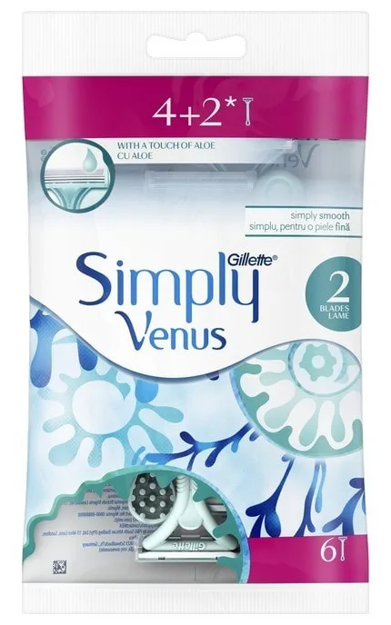 Одноразові бритви для гоління жіночі Gillette Simply Venus 6 шт