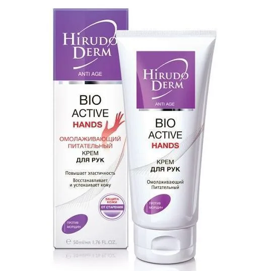 Крем для рук Hirudo derm Anti Age BIO Active Hand живильний омолоджуючий 60 мл
