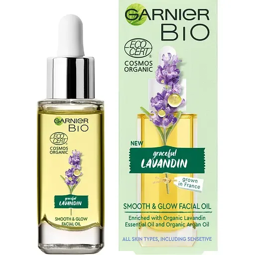 Олія для шкіри обличчя Garnier Bio з екстрактом лавандину 30 мл (3600542196895)