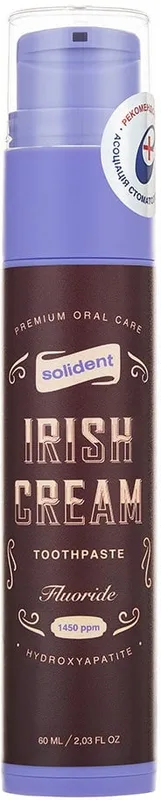 Зубна паста Solident Irish Cream з фтором 60 мл