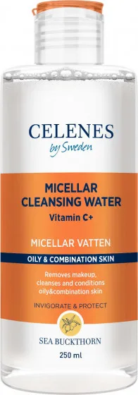 Celenes Sea Buckthorn Micellar Cleansing Water - Міцелярна вода з обліпихою для жирної та комбінованої шкіри