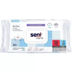 Вологі серветки для догляду за тілом SENI CARE 30 х 20 см 80 шт