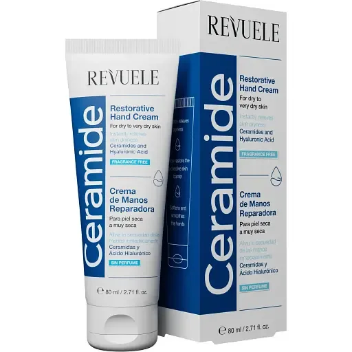 Відновлюючий крем для рук Revuele Ceramide для сухої та дуже сухої шкіри 80 мл