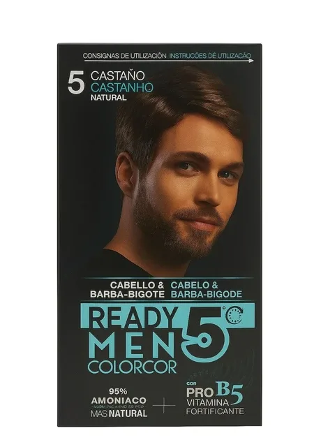 Фарба для волосся та бороди Ready Men Colorcor, тон 5 Castaño Natural (Натуральний каштан) Deliplus (363853724)