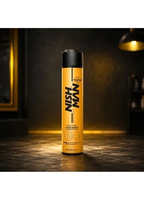 Спрей для укладання волосся сильної фіксації для обєму та текстури Extra Strong Hold Hair Spray 400 мл Nishman (402630684)
