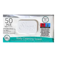 Серветка-рушник вологий 50 шт SLEEPY Adult Towels із клапаном