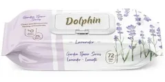 Вологі серветки Dolphin Lavander 72 шт з клапоном