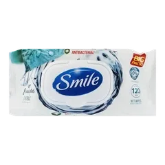 Вологі серветки Smile Antibacterial екстрактом евкаліпта 120 шт