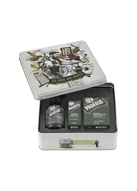 Подарунковий набір для бороди Cypress & Vetyver Beard Kit (balm/100ml + ѕhамр/200ml + oil/30ml) Proraso (343053347)