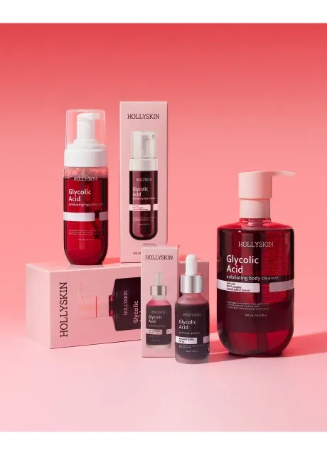 Набір з гліколевою кислотою й екстрактом кленового соку Glycolic Acid Hollyskin (379878619)