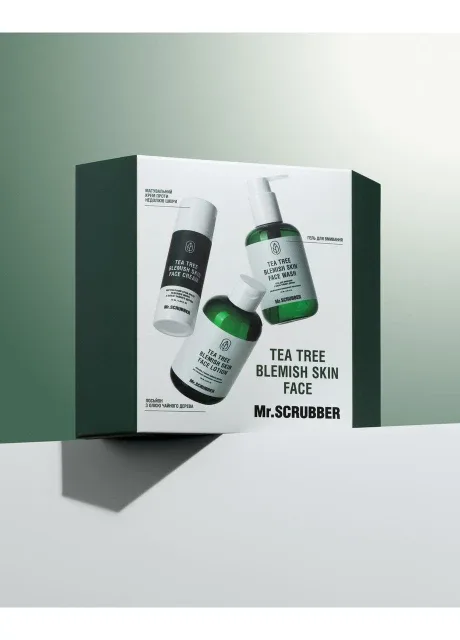 Подарунковий набір Tea Tree Blemish Skin Face Mr.SCRUBBER Mr. Scrubber (379878622)