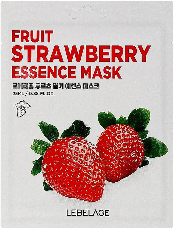 Маска для обличчя тканинна Lebelage Fruit Essence з екстрактом полуниці 25 мл