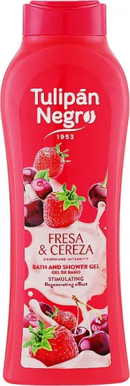 Tulipan Negro "Strawberry and cherry" Shower Gel - Гель для душу "Полуниця та вишня"