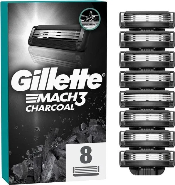 Змінні картриджі для гоління (лезо) чоловічі Gillette Mach3 Charcoal 3 леза