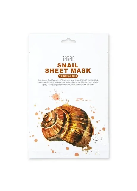 Маска для обличчя Snail Sheet Mask 25 мл (8809628882638) Tenzero (371737757)