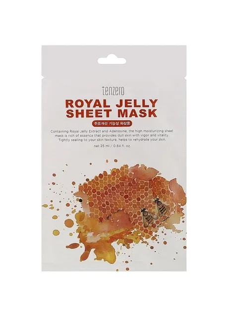 Маска для обличчя Royal Jelly Sheet Mask 25 мл (8809628882683) Tenzero (371737777)