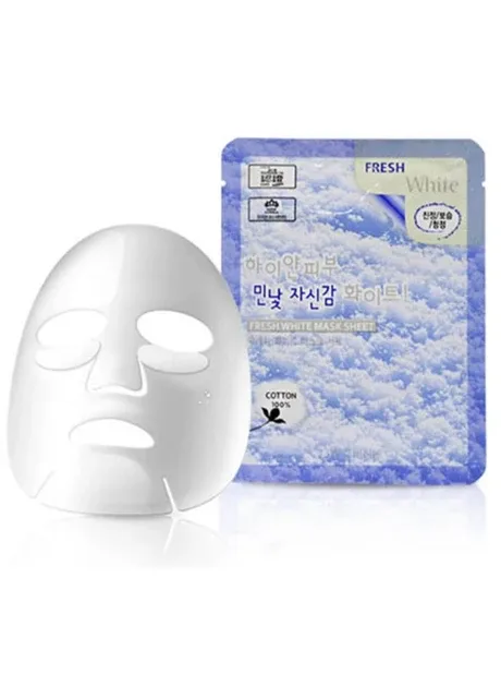 Освітлююча тканинна маска для обличчя Fresh White Mask Sheet 1 шт (8809317282176) (8809317282176) 3W Clinic (376779373)