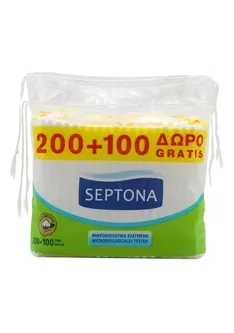 Ватні палички Septona (запаска) 200+100 шт