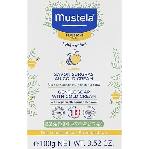 Ніжне мило з кольд-кремом Mustela Gentle Soap with Cold Cream 100 гр