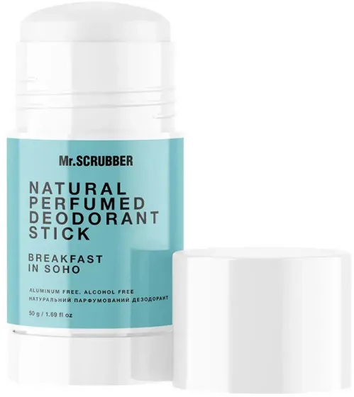 Mr.Scrubber Natural Perfumed Deodorant Stick "Breakfast in Soho" - Натуральний парфумований дезодорант