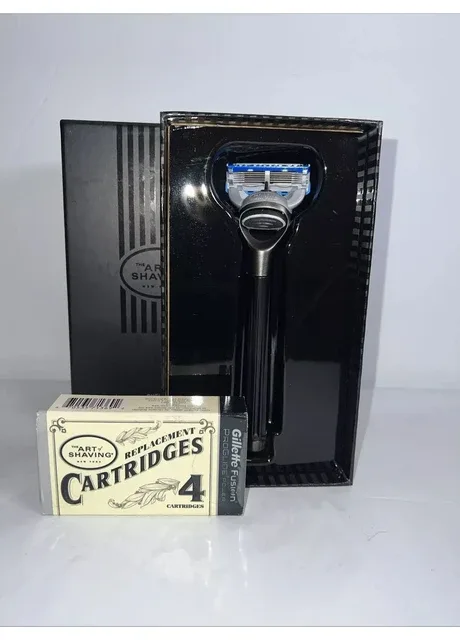Бритвений станок Pewter Compact Razor з 4 картриджами Chelsea Collection The Art of Shaving (374595770)